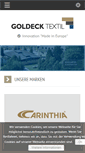 Mobile Screenshot of goldecktextil.com