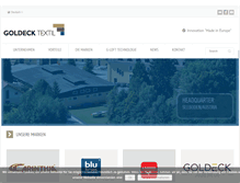 Tablet Screenshot of goldecktextil.com